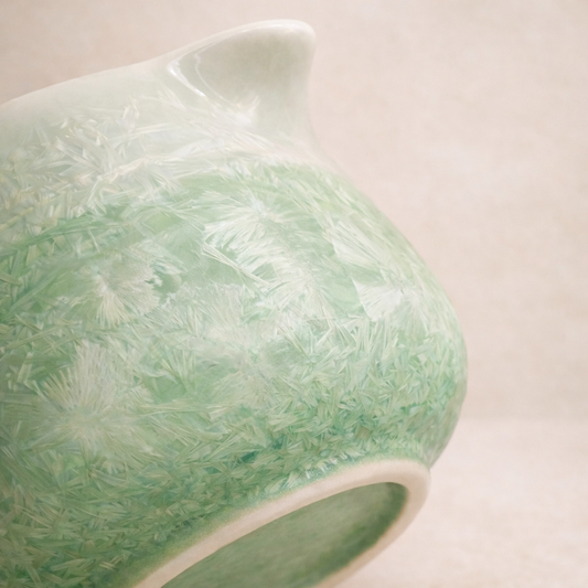 Celadon Green Crystalline Bloom Matcha Ritual Set